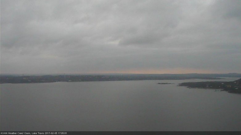 Lake Travis webcam, February 5, 2017 4:25 PM CT