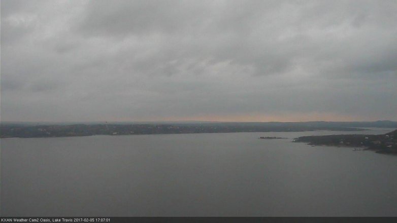 Lake Travis webcam, February 5, 2017 4:35 PM CT