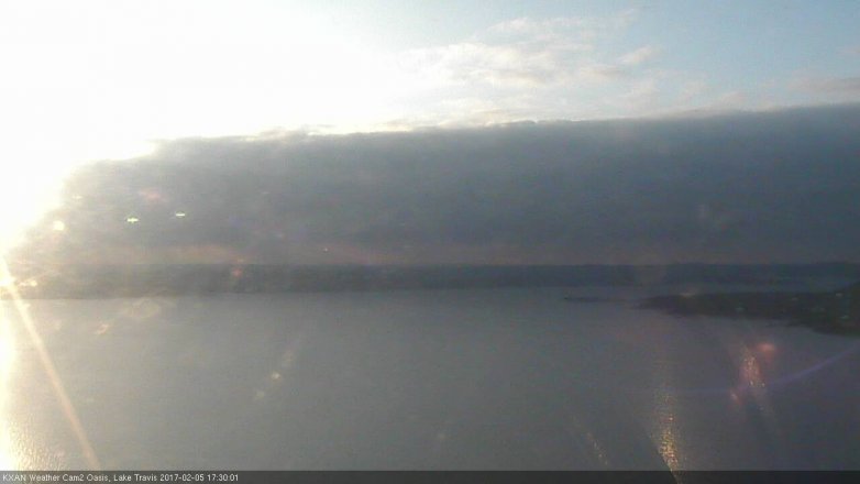 Lake Travis webcam, February 5, 2017 4:50 PM CT