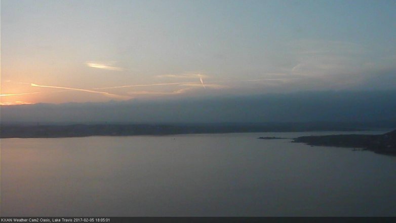 Lake Travis webcam, February 5, 2017 5:25 PM CT