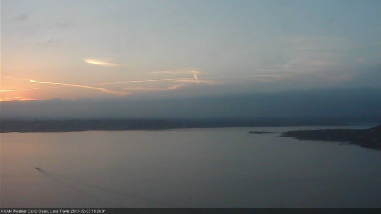Lake Travis webcam, February 5, 2017 5:35 PM CT