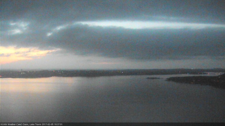 Lake Travis webcam, February 5, 2017 5:50 PM CT