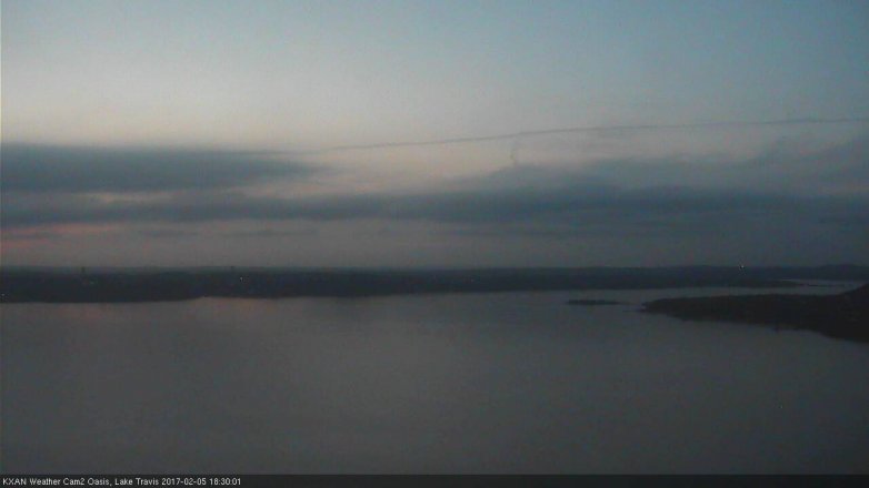 Lake Travis webcam, February 5, 2017 6:00 PM CT