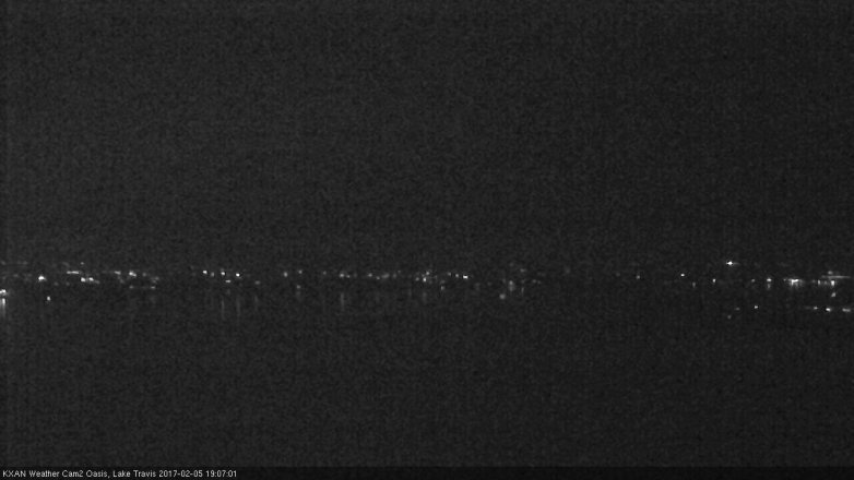 Lake Travis webcam, February 5, 2017 6:25 PM CT
