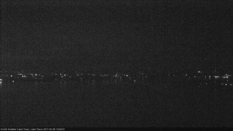 Lake Travis webcam, February 5, 2017 6:30 PM CT