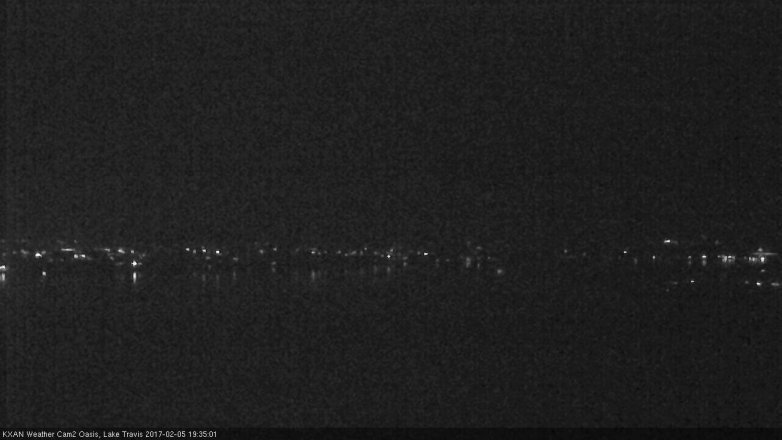 Lake Travis webcam, February 5, 2017 6:50 PM CT