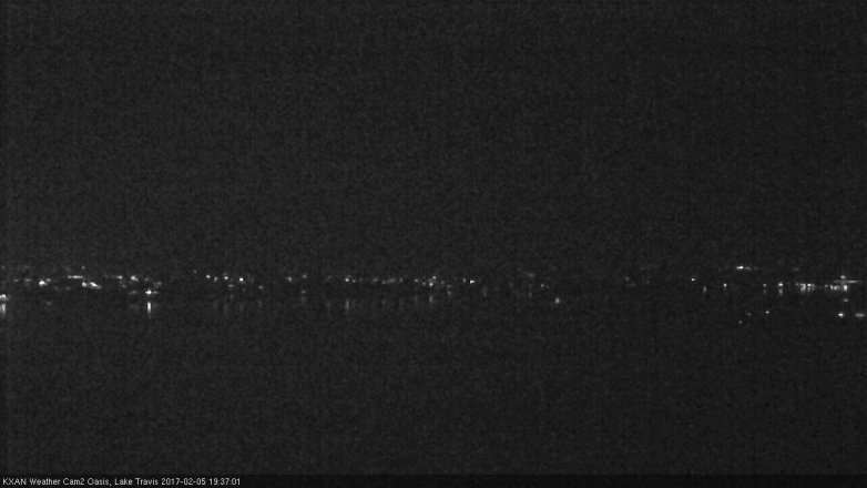 Lake Travis webcam, February 5, 2017 7:00 PM CT