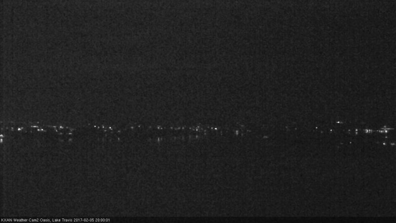 Lake Travis webcam, February 5, 2017 7:05 PM CT