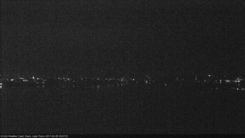 Lake Travis webcam, February 5, 2017 7:25 PM CT