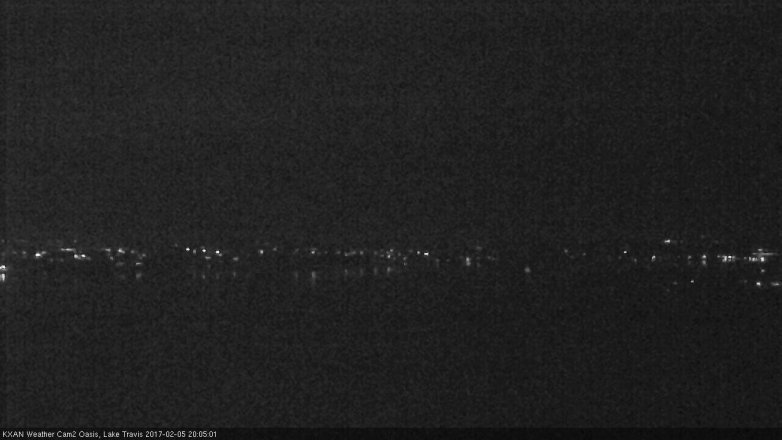 Lake Travis webcam, February 5, 2017 7:35 PM CT