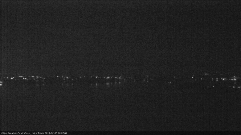 Lake Travis webcam, February 5, 2017 7:40 PM CT