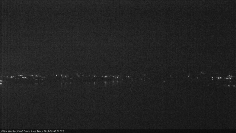 Lake Travis webcam, February 5, 2017 8:15 PM CT