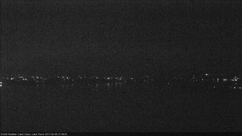 Lake Travis webcam, February 5, 2017 8:35 PM CT