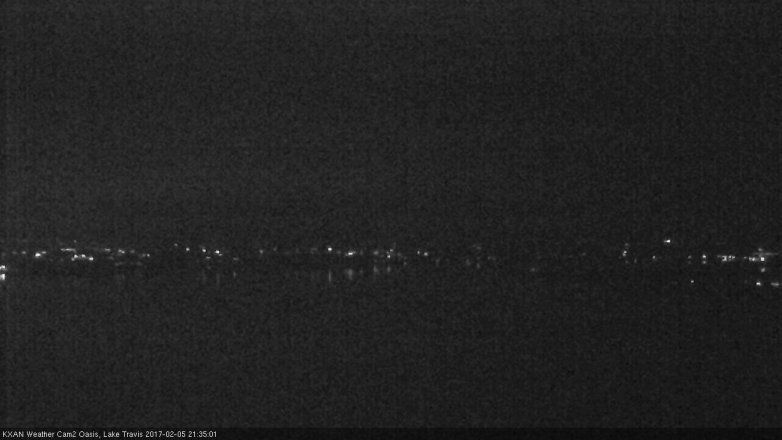 Lake Travis webcam, February 5, 2017 8:40 PM CT