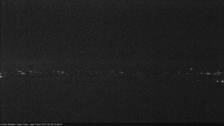 Lake Travis webcam, February 5, 2017 10:25 PM CT