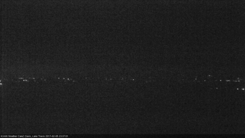 Lake Travis webcam, February 5, 2017 10:40 PM CT