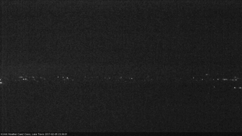 Lake Travis webcam, February 5, 2017 10:50 PM CT