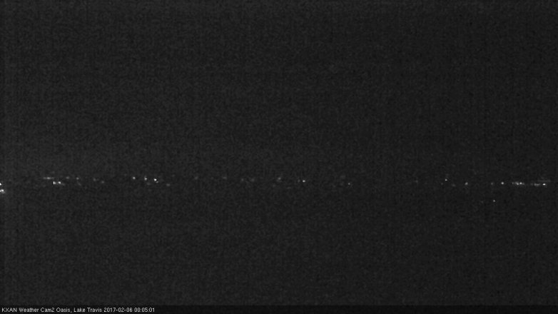 Lake Travis webcam, February 5, 2017 11:20 PM CT
