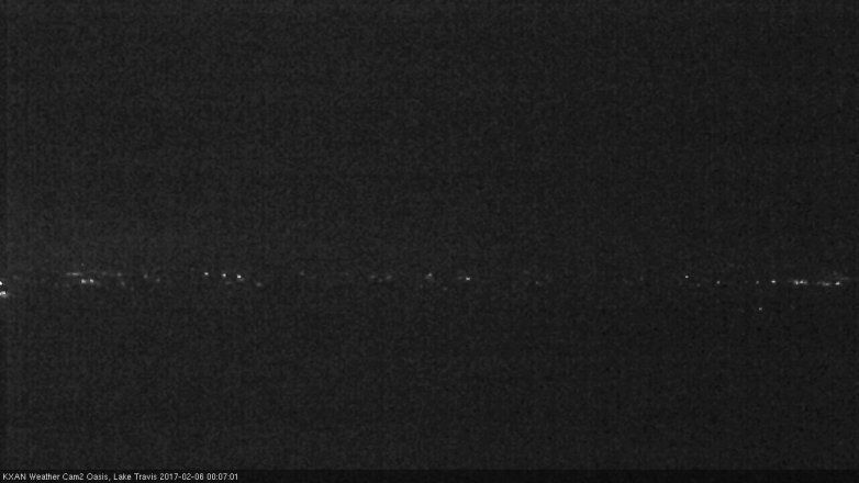 Lake Travis webcam, February 5, 2017 11:35 PM CT