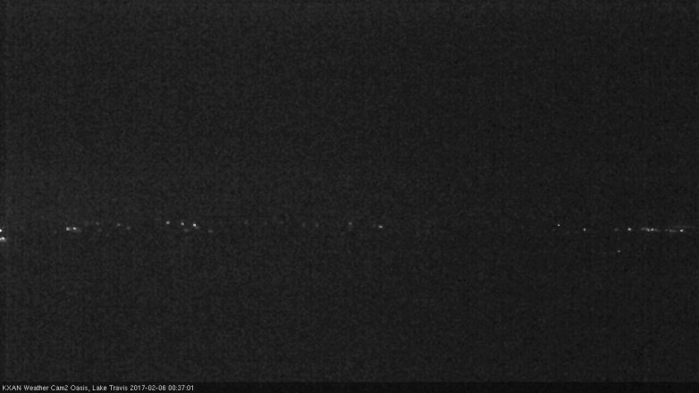 Lake Travis webcam, February 5, 2017 11:40 PM CT