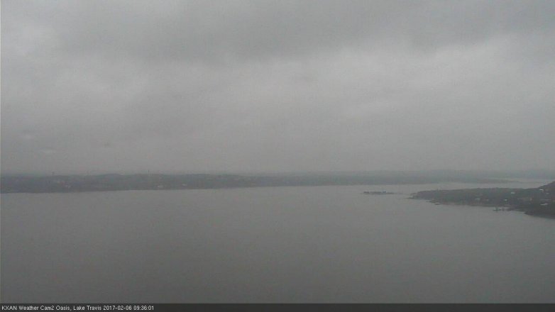 Lake Travis webcam, February 6, 2017 9:05 AM CT