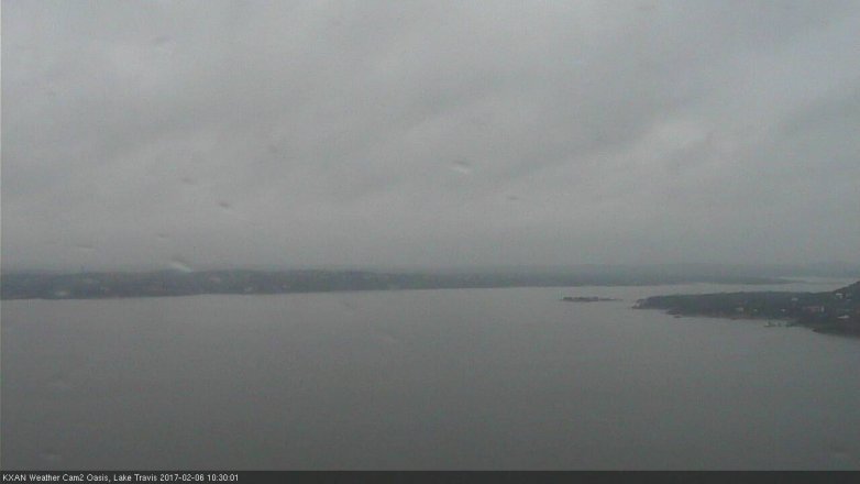 Lake Travis webcam, February 6, 2017 10:00 AM CT