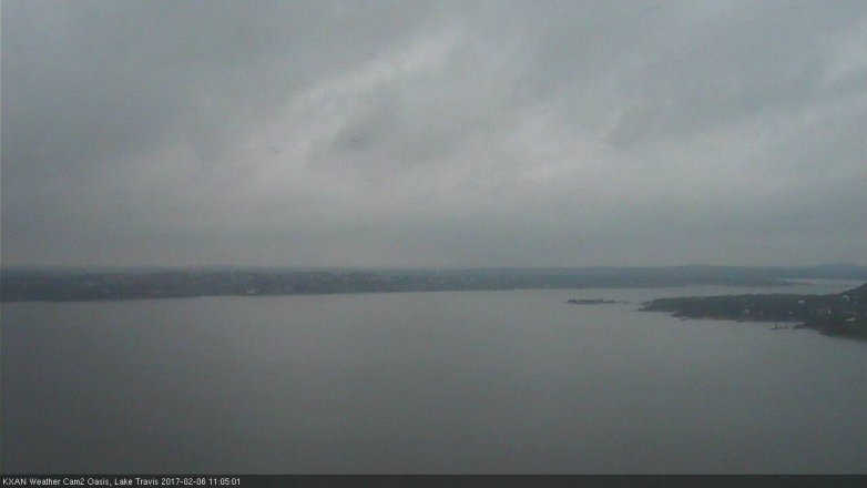 Lake Travis webcam, February 6, 2017 10:35 AM CT