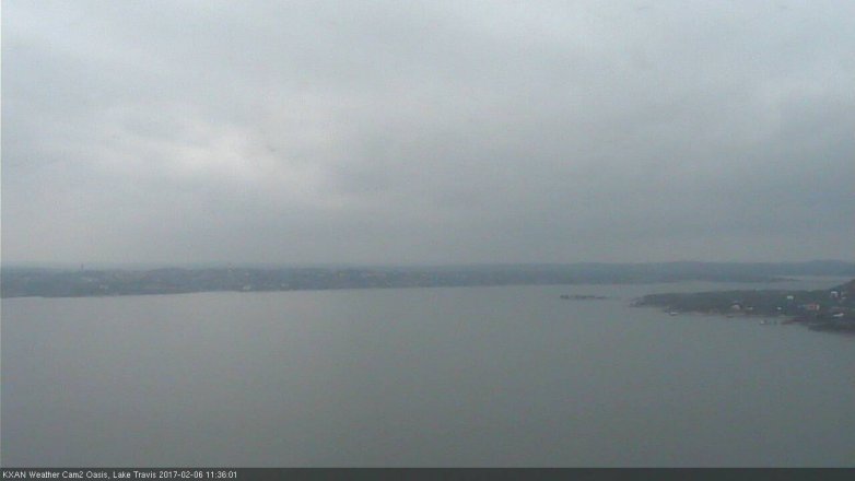 Lake Travis webcam, February 6, 2017 10:50 AM CT