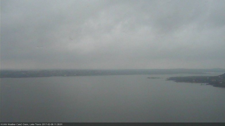 Lake Travis webcam, February 6, 2017 10:55 AM CT
