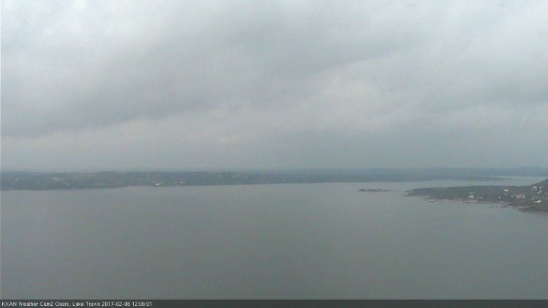 Lake Travis webcam, February 6, 2017 11:25 AM CT