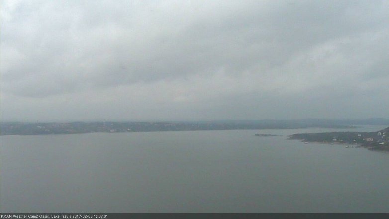 Lake Travis webcam, February 6, 2017 11:30 AM CT