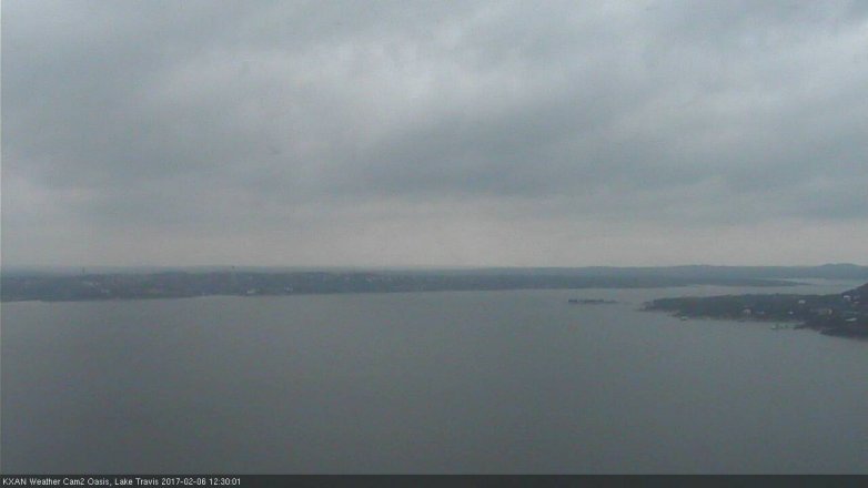 Lake Travis webcam, February 6, 2017 11:35 AM CT