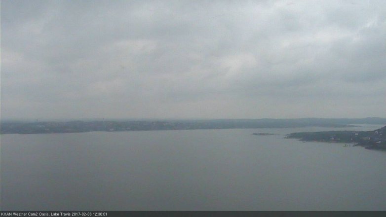 Lake Travis webcam, February 6, 2017 11:45 AM CT