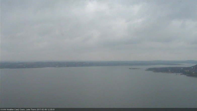 Lake Travis webcam, February 6, 2017 11:55 AM CT
