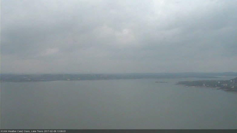 Lake Travis webcam, February 6, 2017 12:25 PM CT