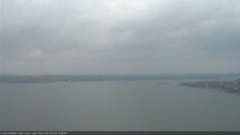 Lake Travis webcam, February 6, 2017 12:35 PM CT