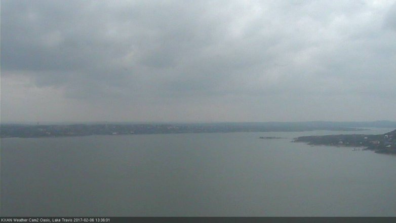 Lake Travis webcam, February 6, 2017 12:40 PM CT