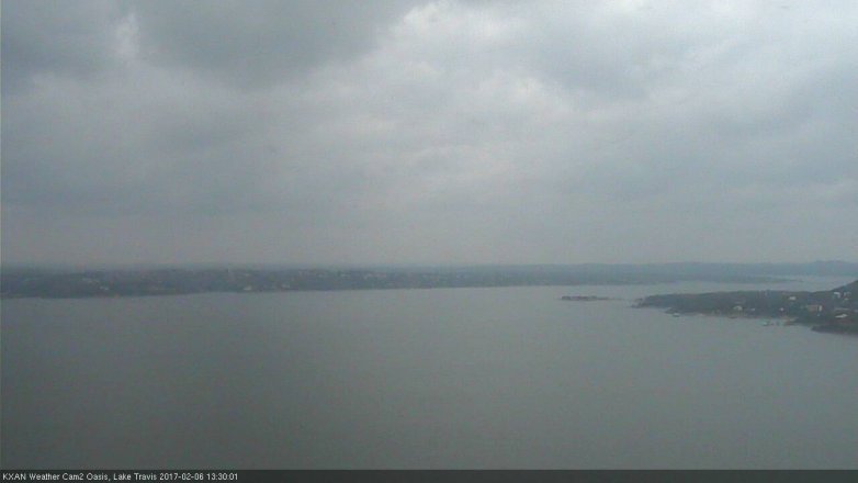 Lake Travis webcam, February 6, 2017 12:50 PM CT