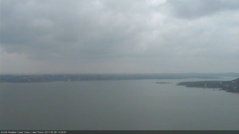 Lake Travis webcam, February 6, 2017 12:55 PM CT