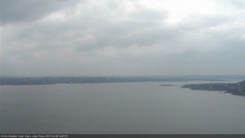 Lake Travis webcam, February 6, 2017 1:20 PM CT