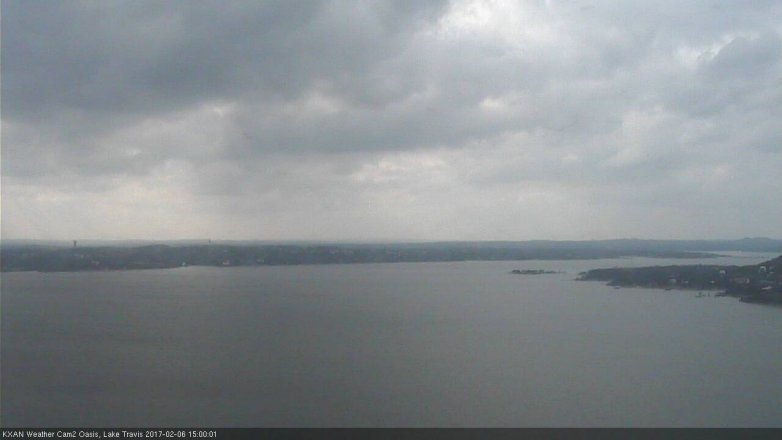 Lake Travis webcam, February 6, 2017 2:10 PM CT