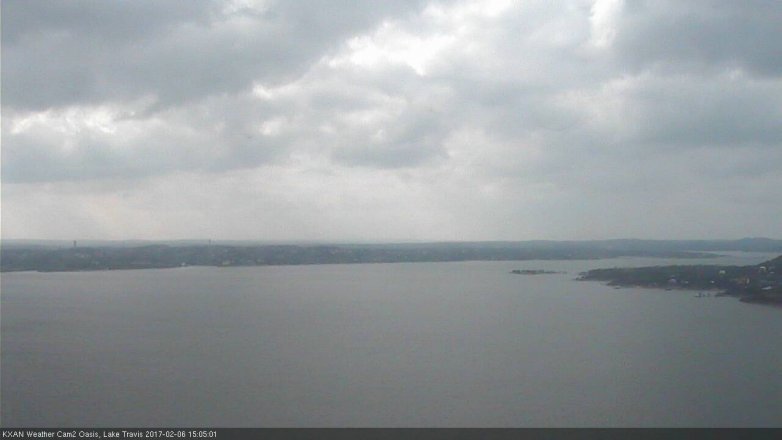 Lake Travis webcam, February 6, 2017 2:35 PM CT