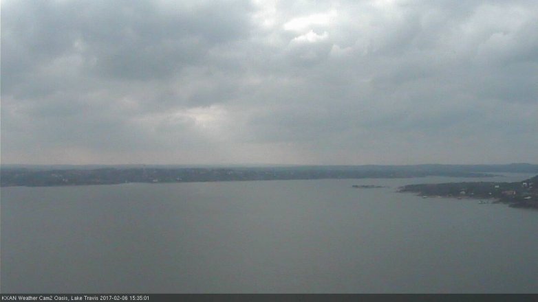 Lake Travis webcam, February 6, 2017 2:40 PM CT
