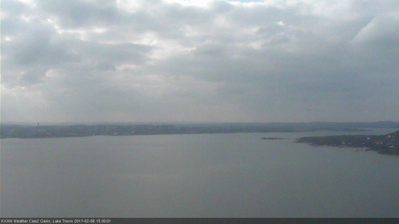 Lake Travis webcam, February 6, 2017 2:50 PM CT