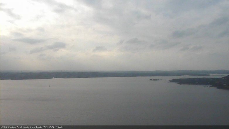 Lake Travis webcam, February 6, 2017 4:25 PM CT