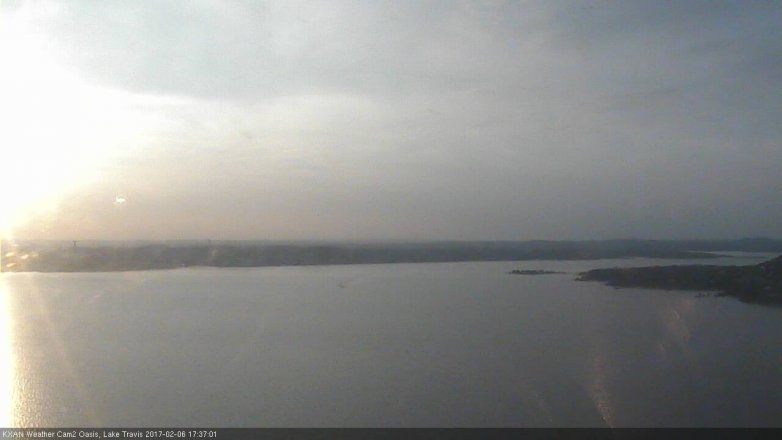 Lake Travis webcam, February 6, 2017 5:05 PM CT