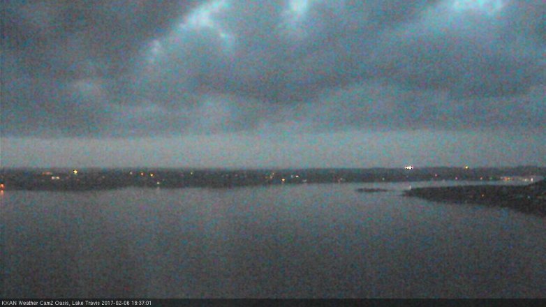 Lake Travis webcam, February 6, 2017 6:00 PM CT