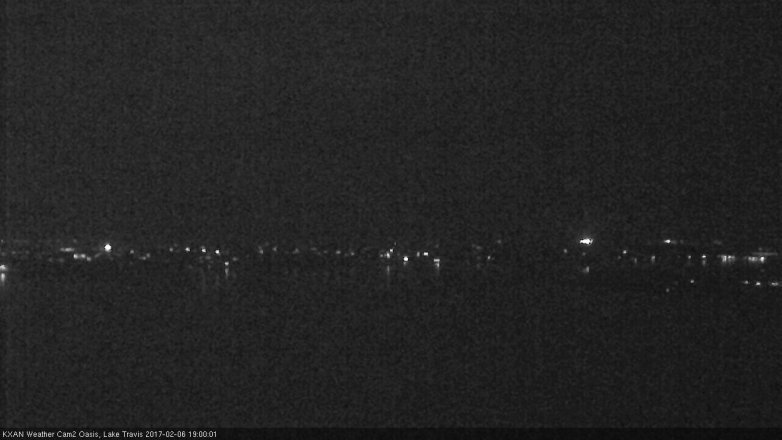 Lake Travis webcam, February 6, 2017 6:30 PM CT