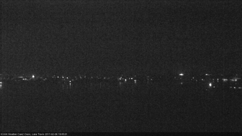 Lake Travis webcam, February 6, 2017 6:35 PM CT