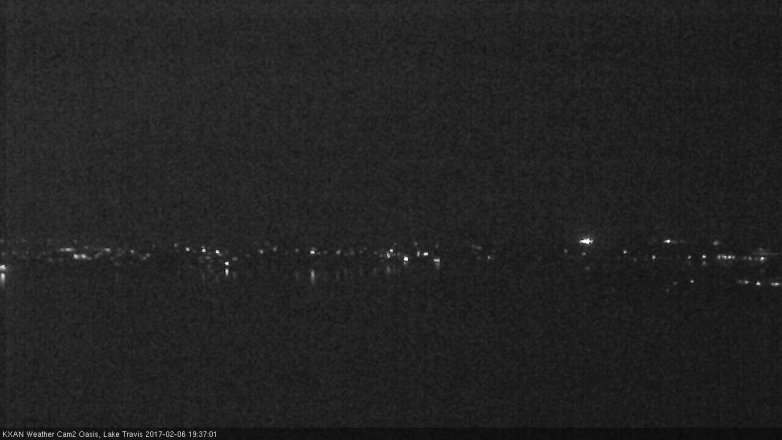 Lake Travis webcam, February 6, 2017 6:40 PM CT